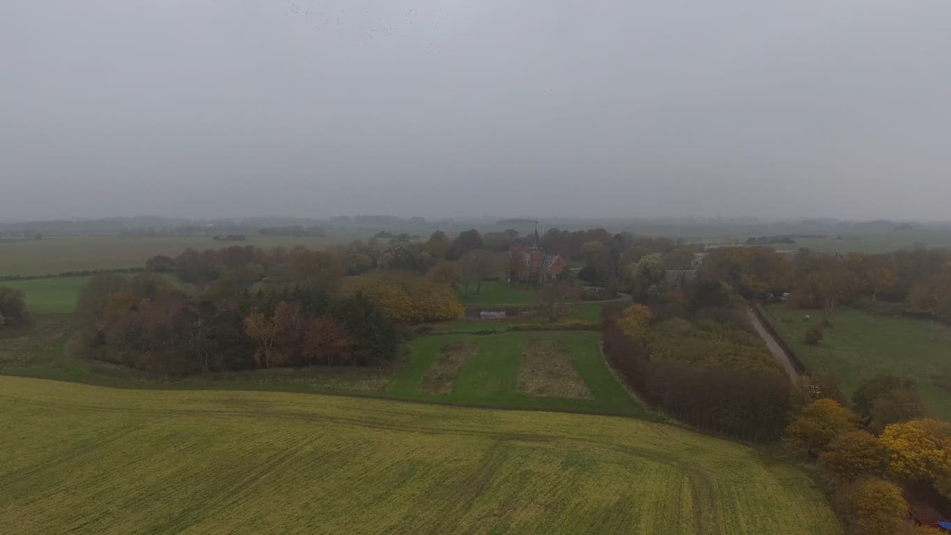 Brattingsborg Skov set fra oven